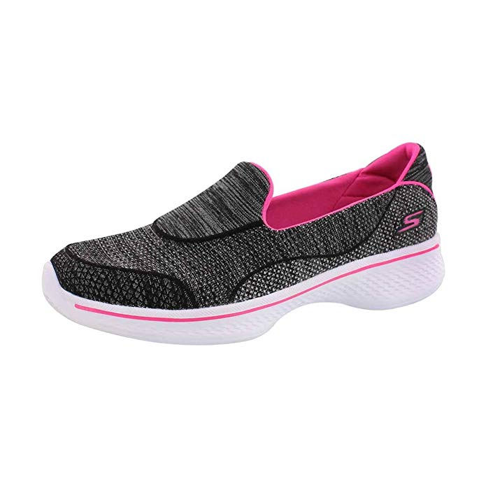 Skechers Girls' Gowalk 4 Speedy Sports Super Sock Slip On Walking Shoe