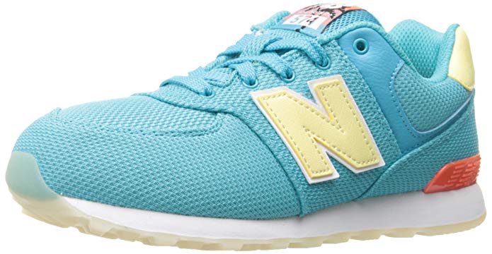 New Balance Kids' 574 Fashion Sneaker Miami Palms (BK) Running Shoe